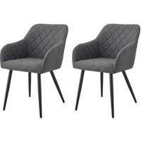 Stuhl LEA, 2er Set anthrazit schwarz Webstoff B/H/T: ca. 56x83x60 cm Stuhl LEA, 2er Set anthrazit schwarz Webstoff B/H/T: ca. 56x83x60 cm von xonox.home