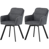 Stuhl SOPHIE, 2er Set anthrazit schwarz B/H/T: ca. 53x87x62 cm Stuhl SOPHIE, 2er Set anthrazit schwarz B/H/T: ca. 53x87x62 cm von xonox.home