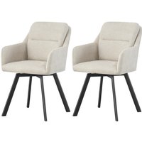 Stuhl SOPHIE, 2er Set creme schwarz B/H/T: ca. 53x87x62 cm Stuhl SOPHIE, 2er Set creme schwarz B/H/T: ca. 53x87x62 cm von xonox.home