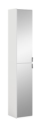 xonox.home - Spiegelschrank Projekt X 30x193x34 cm Front Spiegel Korpus weiß - Hochschrank mit Spiegel Schrank - multifunktional und endlos erweiterbar von xonox.home