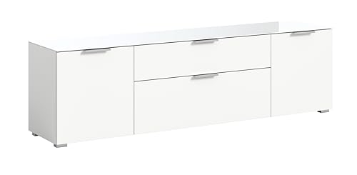 xonox.Home Kommode Ray Lowboard TV-Bank weiß Nb.,ca.179x51x40 cm von xonox.home