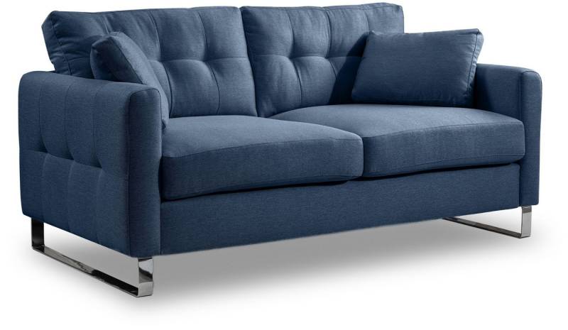 xonox.home 2-Sitzer, Sofa aus Flachgewebe in dunkelblau inkl. Zierkissen B/H/T: 175x92x94cm xonox.home 2-Sitzer, Sofa aus Flachgewebe in dunkelblau inkl. Zierkissen B/H/T: 175x92x94cm von xonox.home