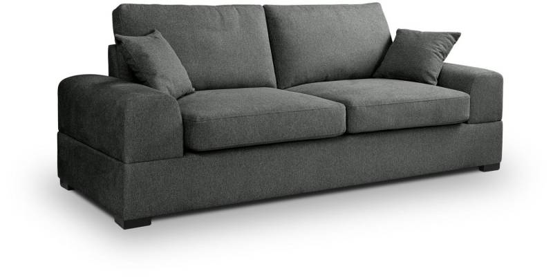 xonox.home 3-Sitzer, Sofa aus Strukturstoff in grau inkl. Zierkissen B/H/T: 221x90x93cm xonox.home 3-Sitzer, Sofa aus Strukturstoff in grau inkl. Zierkissen B/H/T: 221x90x93cm von xonox.home