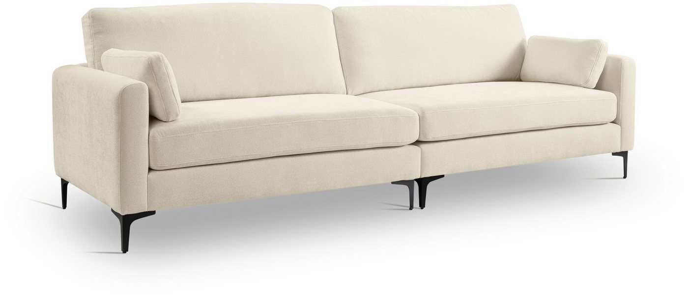 xonox.home 4-Sitzer, Sofa aus Webstoff in creme inkl. Zierkissen B/H/T: 286x92x97cm von xonox.home