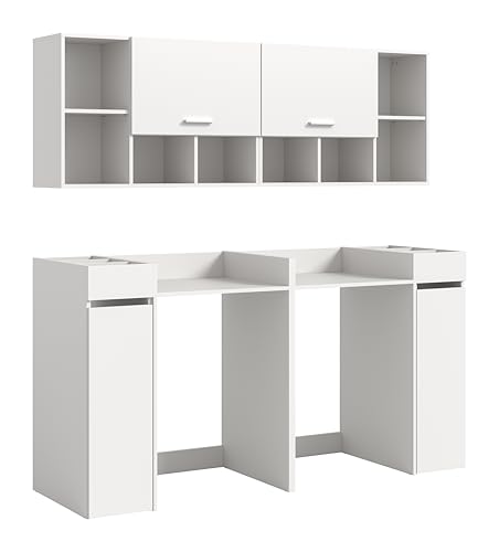 xonox.home – 6 TLG. Badkombination Free 190x195x60 cm in Weiß Nachbildung – Moderne Badezimmermöbel-Kombination – funktional, pflegeleicht & ideal für helle Raumkonzepte xonox.home – 6 TLG. Badkombination Free 190x195x60 cm in Weiß Nachbildung – Moderne Badezimmermöbel-Kombination – funktional, pflegeleicht & ideal für helle Raumkonzepte von xonox.home