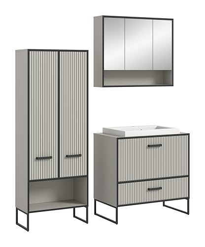 xonox.home Bad Bagno X7BL5B01 Badkombination Badset Badmöbel-Set in Kaschmir Nb., ca. 154x192x48 cm xonox.home Bad Bagno X7BL5B01 Badkombination Badset Badmöbel-Set in Kaschmir Nb., ca. 154x192x48 cm von xonox.home