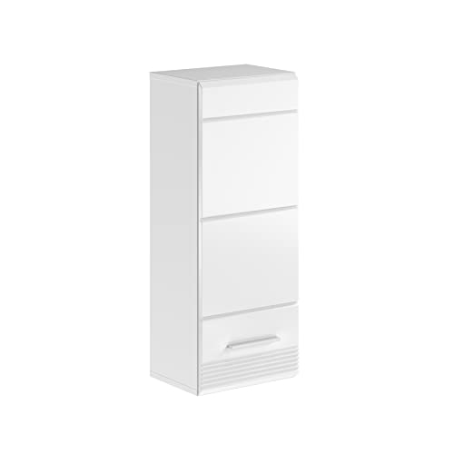 xonox.home Badezimmer Linus Hängeschrank Schrank Badezimmerschrank hängend Wandschrank Hängeschrank Bad in weiß Hochglanz, ca.30x77x23cm xonox.home Badezimmer Linus Hängeschrank Schrank Badezimmerschrank hängend Wandschrank Hängeschrank Bad in weiß Hochglanz, ca.30x77x23cm von xonox.home