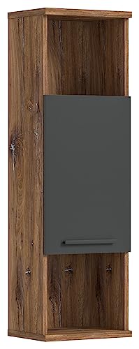 xonox.home Badezimmer Ramon X2QF3751 Hochschrank hängend Hängeschrank in grau Nb. Absetzung Flagstaff Oak Nb., ca.35x112x25 cm von xonox.home