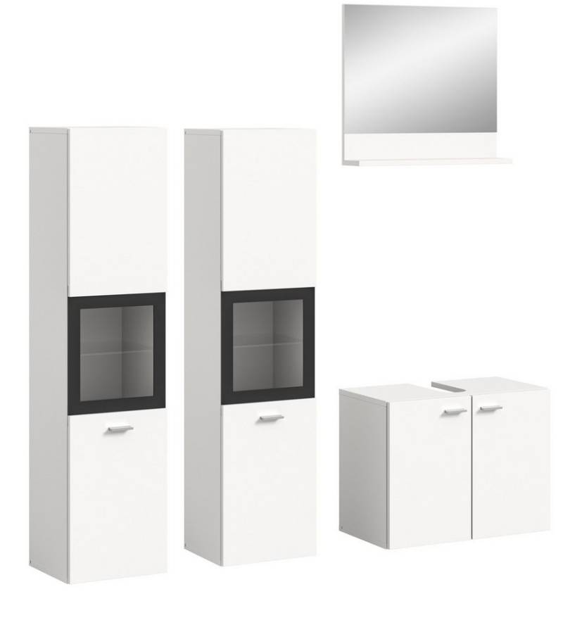 xonox.home Badezimmer-Set in Weiß - 137x186x33cm (BxHxT) von xonox.home