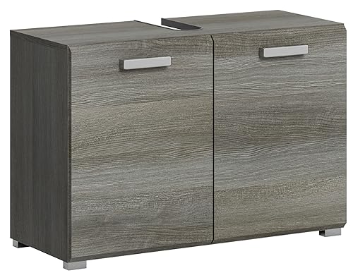 xonox.home Badezimmer Silver X88B3707 Waschbeckenunterschrank Unterschrank breit in rauchsilber Nb. ca.80x55x37cm von xonox.home