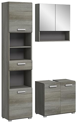 xonox.home X88B3B04, Holzwerkstoff, Silber, 115x185x37 von xonox.home