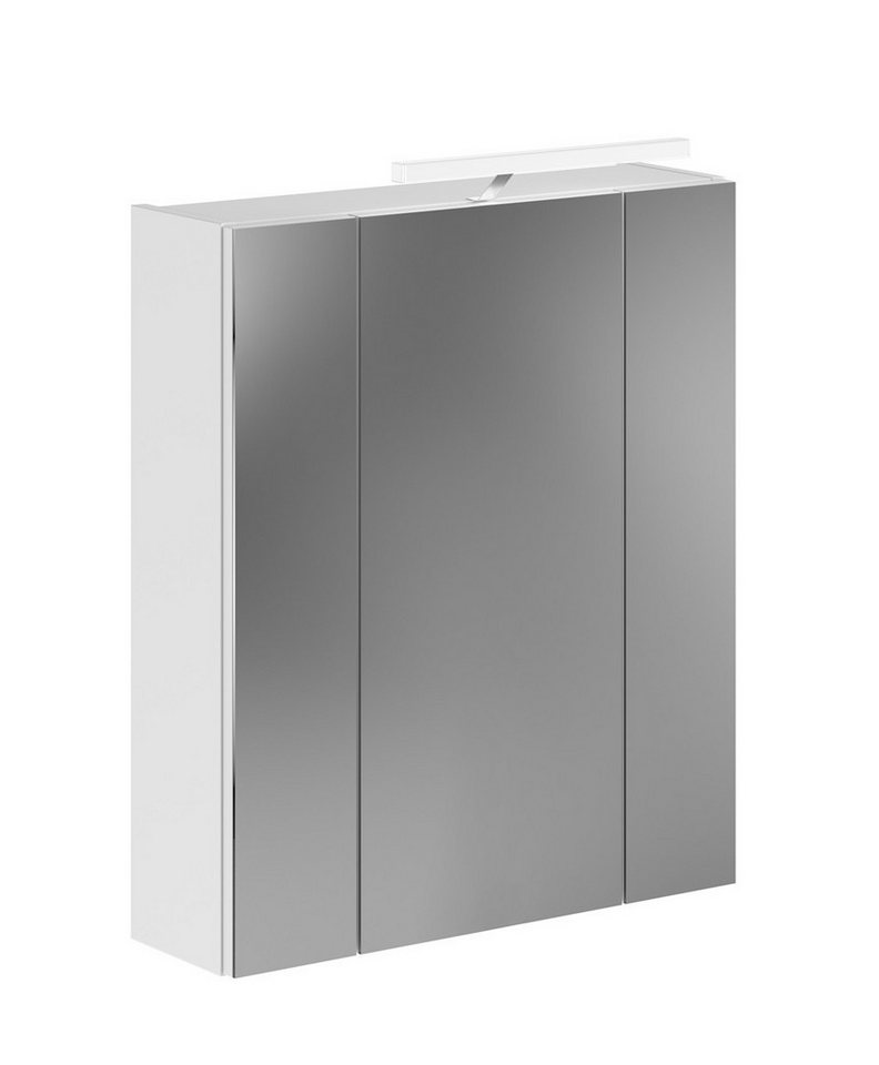 xonox.home Badezimmerspiegelschrank Spiegelschrank Linus, weiß Hochglanz, inkl. LED Beleuchtung von xonox.home