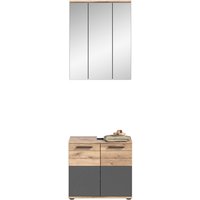 xonox.home Badmöbel-Set »Mason«, 2-teilig - grau | braun von xonox.home