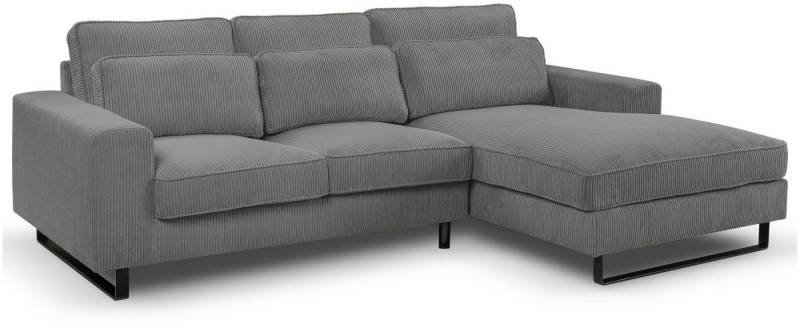 xonox.home Ecksofa, Cordsofa in L-Form Recamiere rechts in grau B/H/T: 276x91x183cm xonox.home Ecksofa, Cordsofa in L-Form Recamiere rechts in grau B/H/T: 276x91x183cm von xonox.home