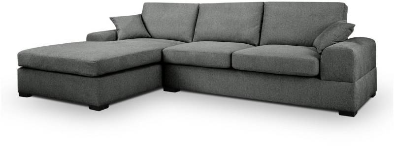 xonox.home Ecksofa, in L-Form Recamiere links aus Strukturstoff in grau 308x90x186cm xonox.home Ecksofa, in L-Form Recamiere links aus Strukturstoff in grau 308x90x186cm von xonox.home