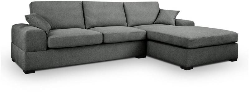 xonox.home Ecksofa, in L-Form Recamiere rechts aus Strukturstoff in grau 308x90x186cm xonox.home Ecksofa, in L-Form Recamiere rechts aus Strukturstoff in grau 308x90x186cm von xonox.home