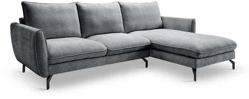 xonox.home Ecksofa, in L-Form Recamiere rechts aus Webstoff in grau B/H/T: 259x87x165cm xonox.home Ecksofa, in L-Form Recamiere rechts aus Webstoff in grau B/H/T: 259x87x165cm von xonox.home