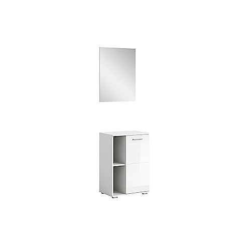 xonox.home Kombinierbare Garderobenmöbel, Weiß, ca. 55x191x37 cm von xonox.home