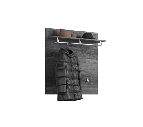 xonox.home Garderobe Scout X06B2621 Garderobenpaneel Wandgarderobe Garderobe Wandpaneel Kleiderstange in rauchsilber von xonox.home