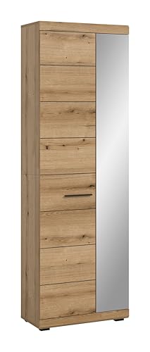 xonox.home Garderobe Scout Garderobenschrank Flurschrank Dielenschrank Flurmöbel Garderobe Schrank in Evoke Oak Eiche Nb., ca. 62x197x37 cm von xonox.home