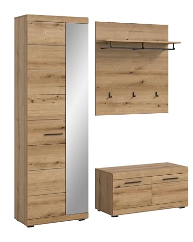 xonox.home Garderobe Scout X06H5G02 Garderobenkombination Garderoben-Set in Evoke Oak Nb., ca. 167x197x40 cm von xonox.home