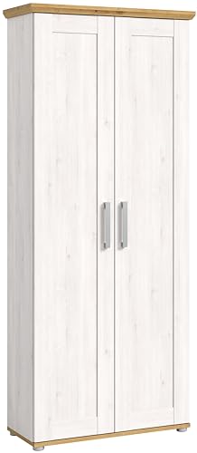 xonox.home Garderobe Verona Garderobenschrank Flurschrank Dielenschrank Flurmöbel Garderobe Schrank in Sibiu Lärche Nb. Absetzung Artisan Eiche Nb., ca.80x196x39 cm von xonox.home