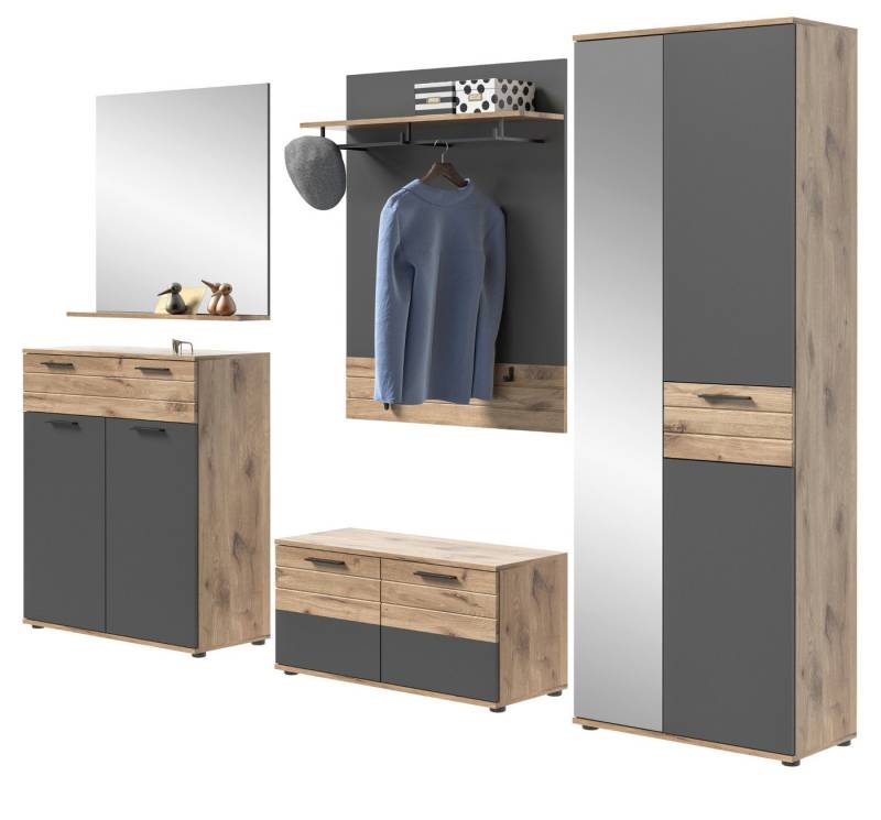 Inn.Furn Garderoben-Set Tomaso, (Komplett-Set 5-teilig, Breite ca. 280 cm), mit Soft-Close von Inn.Furn