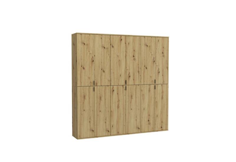 xonox.home Garderoben-Set Projekt X, (3tlg. Set bestehend aus 3x Hochschrank breit), Artisan Eiche Nachbildung Siphonausschnitt Melamin 183x193x34 cm von xonox.home