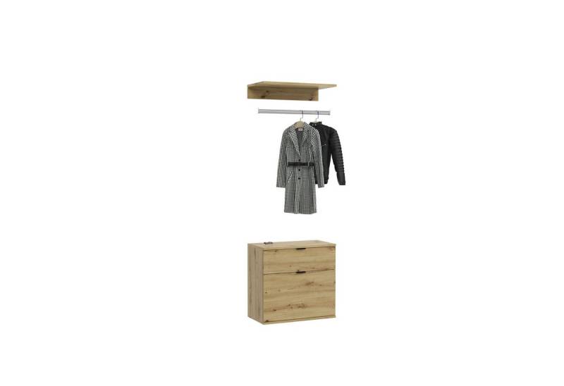 xonox.home Garderoben-Set Projekt X, Artisan Eiche Nachbildung Melamin Modern 60x61x34 cm von xonox.home