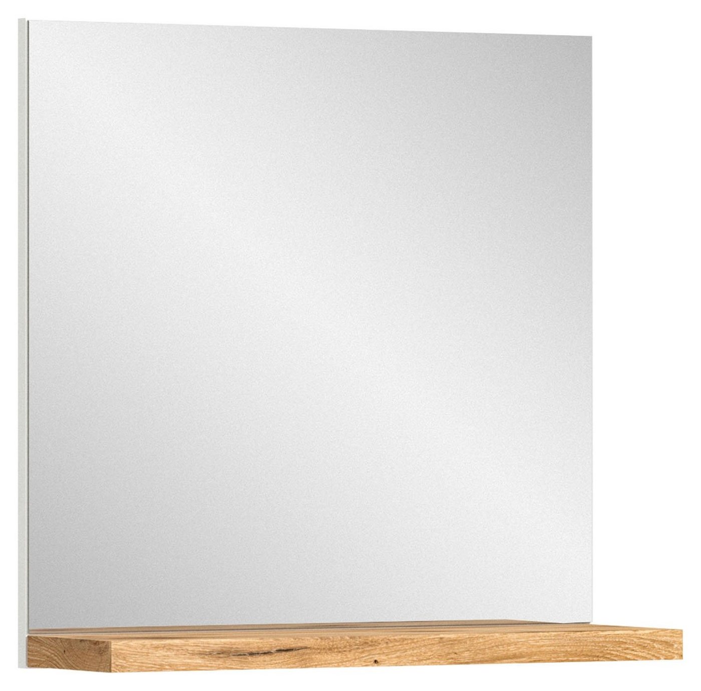 xonox.home Garderobenspiegel SHOELOVE, B 60 cm x H 59 cm, mit Ablage, Weiß, Nox Eiche Dekor von xonox.home