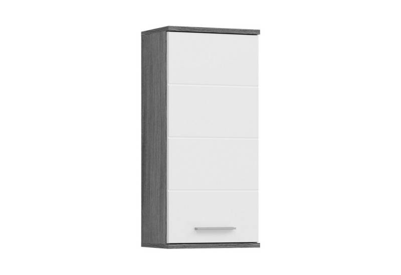 xonox.home Hängeschrank Weiß Hochglanz Rauchsilber Siphonausschnitt Beschichtet 35x77x25 cm von xonox.home