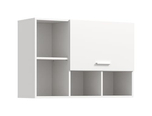 xonox.home – Hängeschrank Free 95x64x34 cm in weiß Nachbildung – Wandschrank für Bad, Küche oder Hauswirtschaftsraum – Kompakter Oberschrank mit Stauraum – modern & pflegeleicht von xonox.home