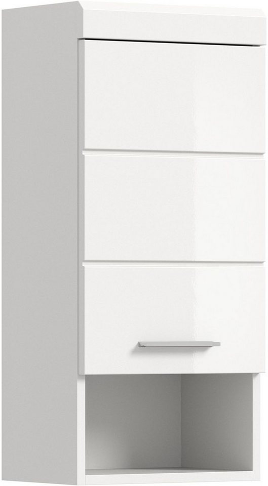xonox.home Hängeschrank Weiß Hochglanz Melamin Modern 37x79x24 cm von xonox.home