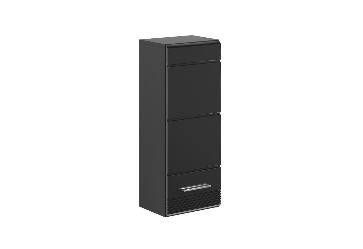 xonox.home Hängeschrank in Schwarz Hochglanz - 30x77x23cm (BxHxT) von xonox.home