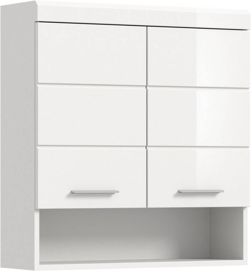 xonox.home Hängeschrank Weiß Hochglanz Melamin Modern 74x79x24 cm von xonox.home