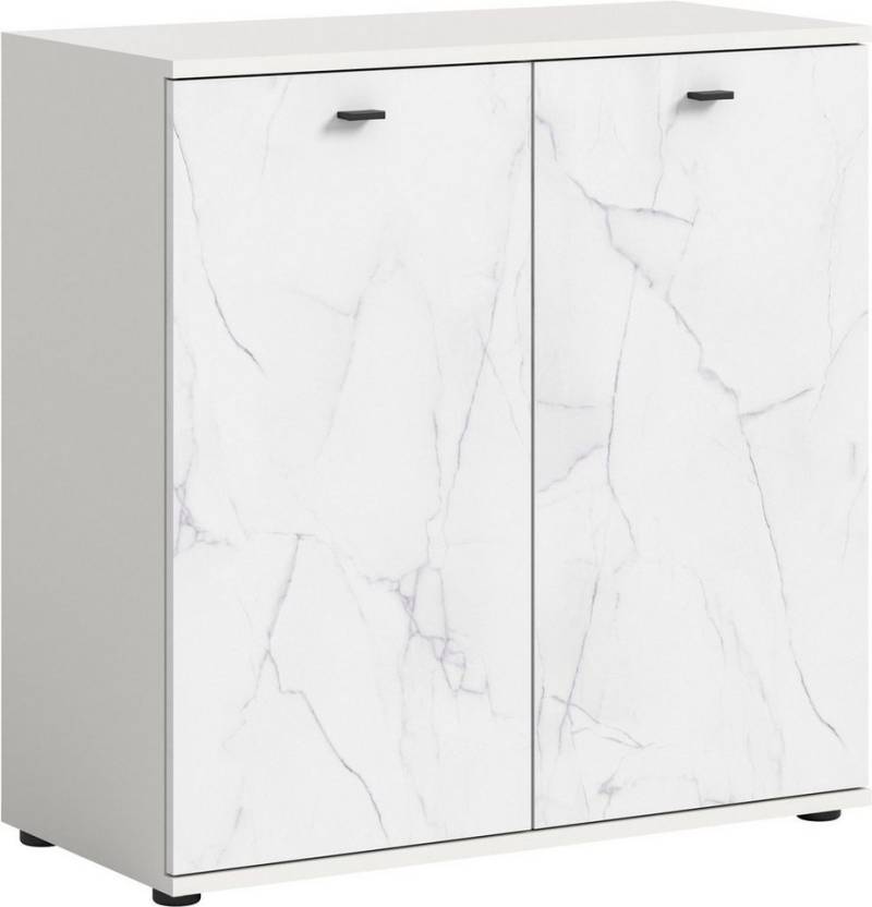 xonox.home Kommode, Marmor Weiß Nachbildung Softclose Melamin Modern 86x87x40 cm xonox.home Kommode, Marmor Weiß Nachbildung Softclose Melamin Modern 86x87x40 cm von xonox.home