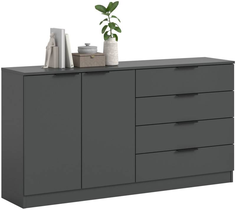 xonox.home Kommode Kopenhagen, Kommode in anthrazit/anthrazit B/H/T ca.: 152 x 80 x 35 cm von xonox.home