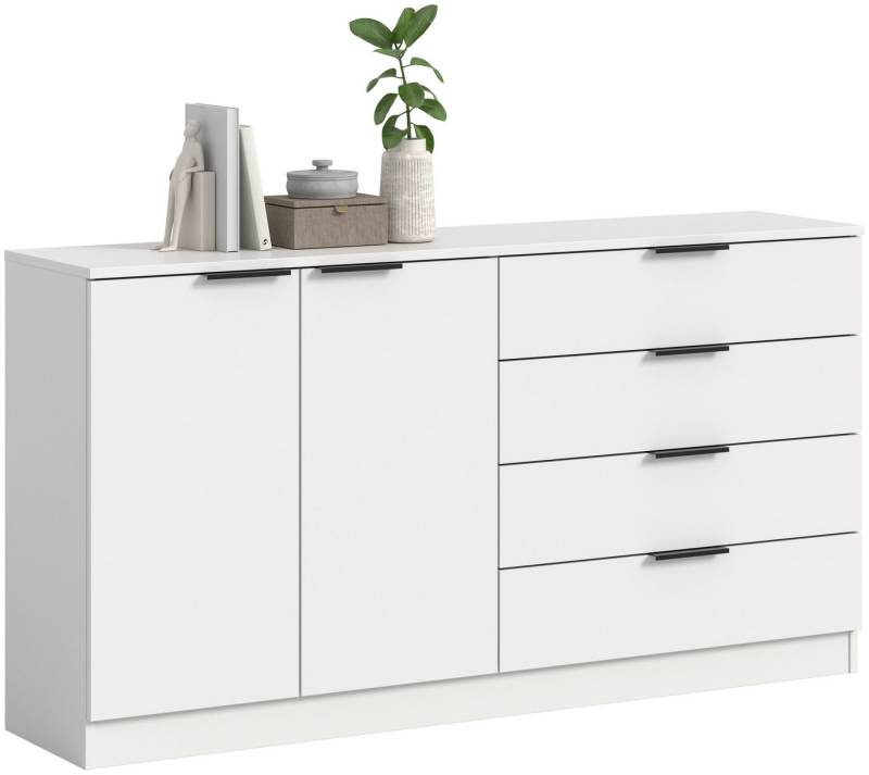 xonox.home Kommode Kopenhagen, Kommode in weiß B/H/T ca.: 152 x 80 x 35 cm von xonox.home