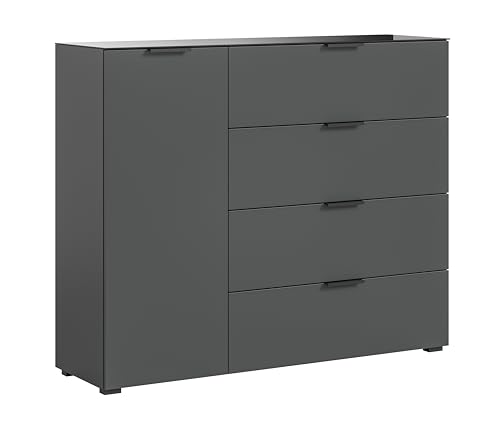 xonox.Home Kommode Ray Kommode Highboard Schrank anthrazit Nb.,ca.135x112x40 cm von xonox.home