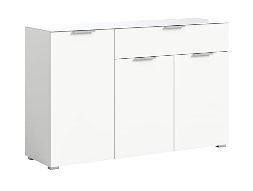 xonox.Home Kommode Ray Sideboard Schrank Kommode weiß Nb.,ca.135x86x40 cm von xonox.home