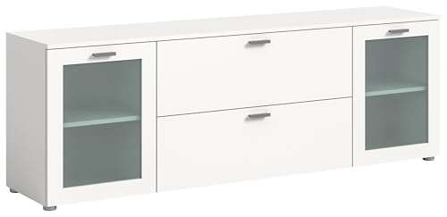 xonox.home Kommode Xeno Lowboard TV-Bank TV-Schrank weiß Nb., ca.180x62x37 cm von xonox.home