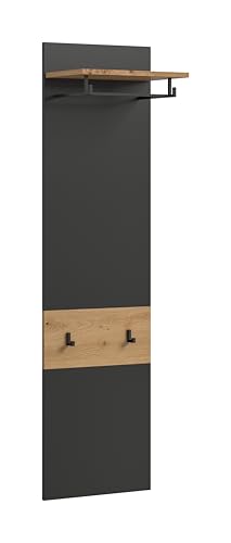xonox.home - Paneel Canu 165x45x29 cm in Basalt grau und Artisan Nb. - Wandpaneel Wandboard Wandgarderobe Garderobenwand Garderobenpaneel Flurpaneel - modern & praktisch xonox.home - Paneel Canu 165x45x29 cm in Basalt grau und Artisan Nb. - Wandpaneel Wandboard Wandgarderobe Garderobenwand Garderobenpaneel Flurpaneel - modern & praktisch von xonox.home