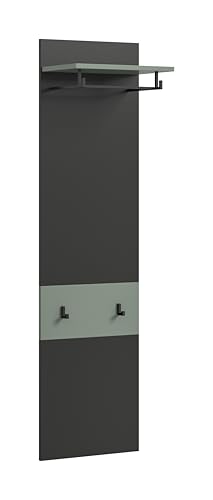 xonox.home - Paneel Canu 165x45x29 cm in Basalt grau und Smoke Green Nb. - Wandpaneel Wandboard Wandgarderobe Garderobenwand Garderobenpaneel Flurpaneel - modern & platzsparend xonox.home - Paneel Canu 165x45x29 cm in Basalt grau und Smoke Green Nb. - Wandpaneel Wandboard Wandgarderobe Garderobenwand Garderobenpaneel Flurpaneel - modern & platzsparend von xonox.home