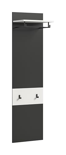 xonox.home - Paneel Canu 45x165x29 cm in Basalt grau und weiß Nb. - Wandpaneel Wandboard Wandgarderobe Garderobenwand Garderobenpaneel Flurpaneel - zeitlos & elegant xonox.home - Paneel Canu 45x165x29 cm in Basalt grau und weiß Nb. - Wandpaneel Wandboard Wandgarderobe Garderobenwand Garderobenpaneel Flurpaneel - zeitlos & elegant von xonox.home