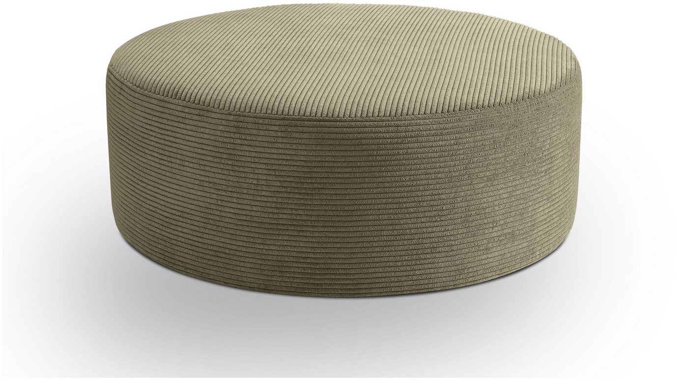xonox.home Polsterhocker, Hocker groß aus Cord in khaki B/H/T: 103x39x103cm von xonox.home