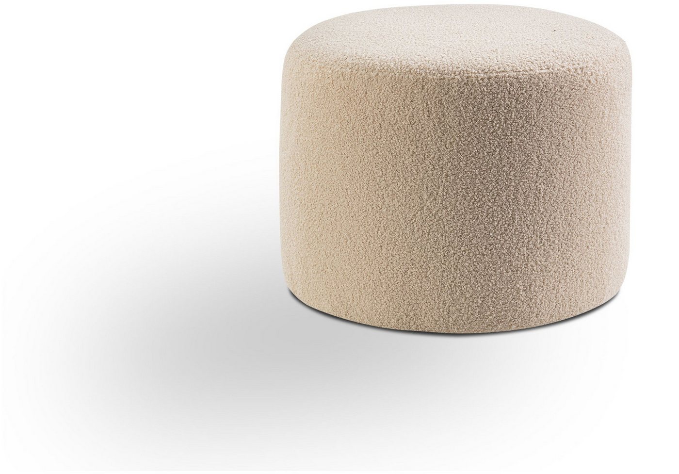 xonox.home Polsterhocker, Hocker klein aus Boucle in beige B/H/T: 51x41x51cm von xonox.home