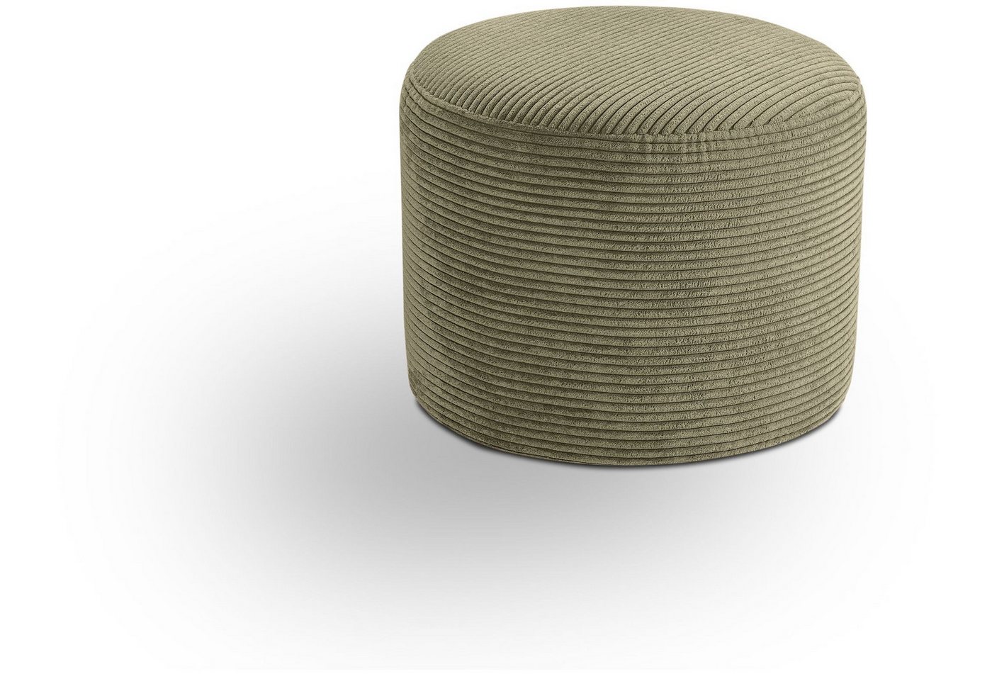 xonox.home Polsterhocker, Hocker klein aus Cord in khaki B/H/T: 51x41x51cm von xonox.home