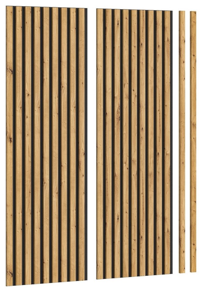 xonox.home Schallschutzpaneel in Anthrazit / Artisan Eiche - 40x120x2 (BxHxT) von xonox.home