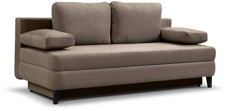 xonox.home Schlafsofa, 2,5 Sitzer aus Cord in braun-beige inkl. Zierkissen 200x91x100cm xonox.home Schlafsofa, 2,5 Sitzer aus Cord in braun-beige inkl. Zierkissen 200x91x100cm von xonox.home
