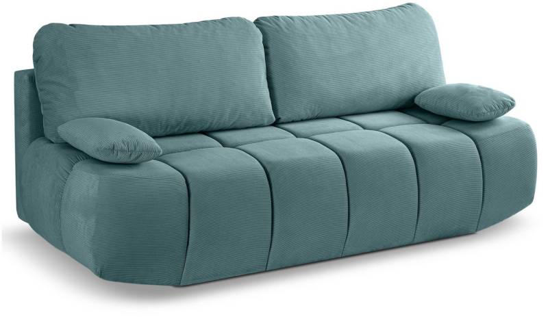 xonox.home Schlafsofa, 2 Sitzer aus Cord in mint-blau inkl. Zierkissen B/H/T: 207x93x105cm xonox.home Schlafsofa, 2 Sitzer aus Cord in mint-blau inkl. Zierkissen B/H/T: 207x93x105cm von xonox.home